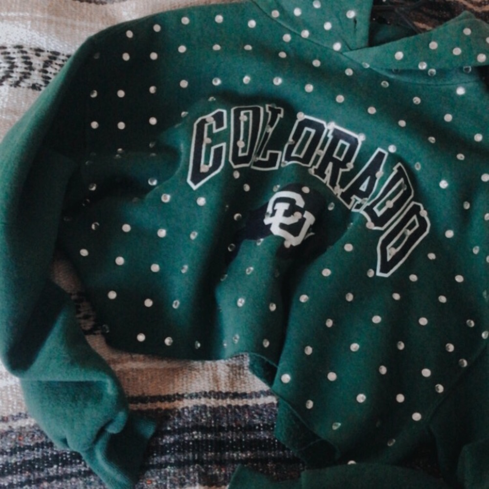 lf furst of a kind colorado rhinestone hoodie